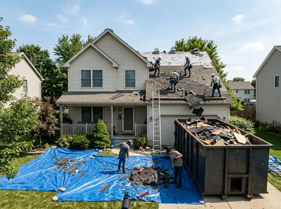 roof-replacement-debris-remova-004 — frequently asked questions, Cheapest Dumpster Rentals in Albion, IL